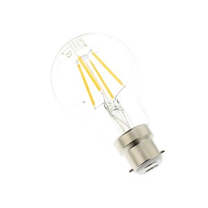 LED GLS Filament Lamp BC B22 6W 400 Lumen Warm Light 2700K