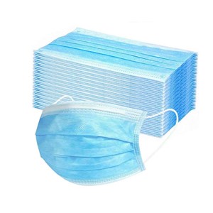 3 Layer Protective Disposable Face Masks Blue Pack of 50