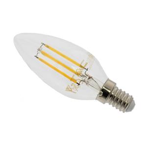 LED Candle Filament Lamp SES E14 4W 400 Lumen Warm Light 2700K Dimmable
