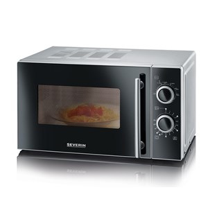 Severin MW7862 Stainless Steel and Black Microwave 700W 20 Litre