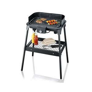 Severin PG8548 Barbecue Grill With Stand And Windshield 2500W