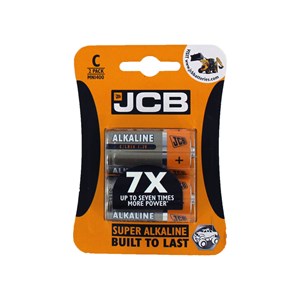 JCB Super Alkaline C Battery Pack Of 2