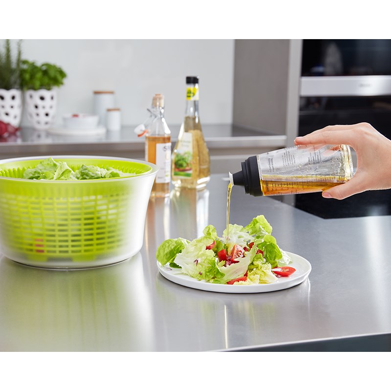 Salad Dressing Mixer / Shaker Bottle Glass w/ Measurement (300ml Fill  Volume)