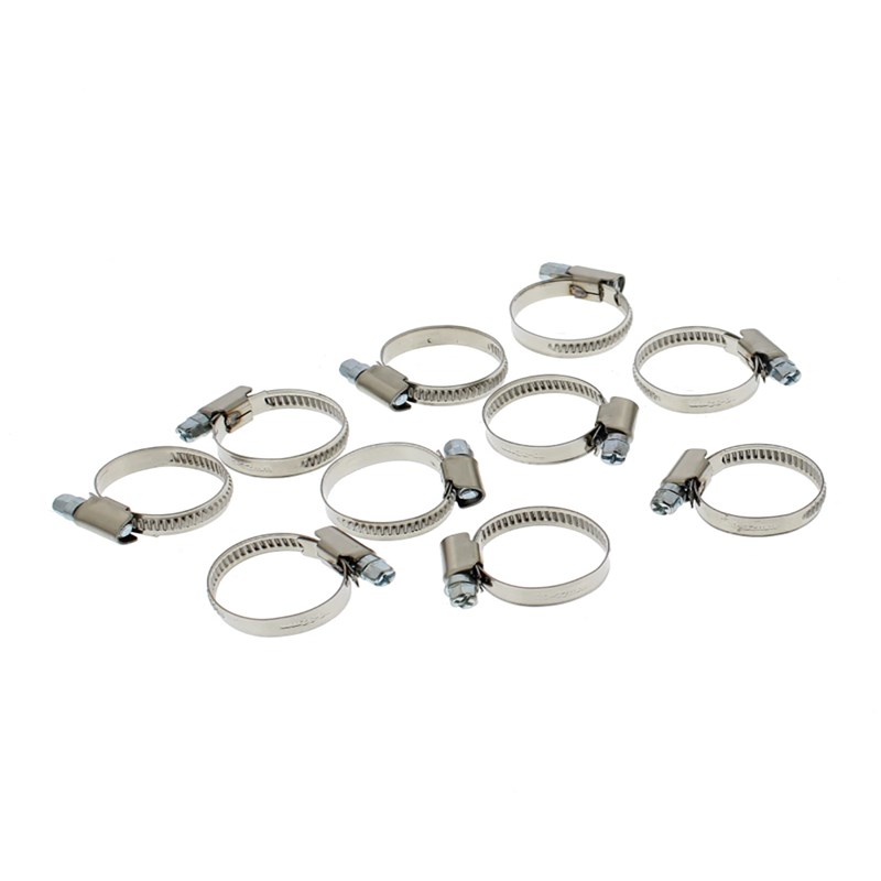 Homespares | Pipe Fittings Hose Band Clip: 20-32mm Pack of 10 | Spares ...