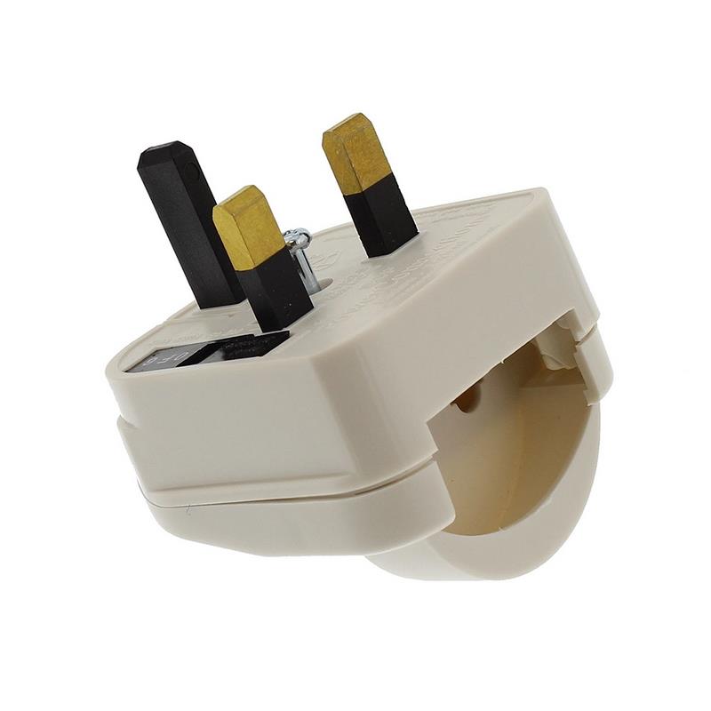 Homespares Plugs & Converter Plugs Convertor Plug SCP 13A White Spares and Consumables