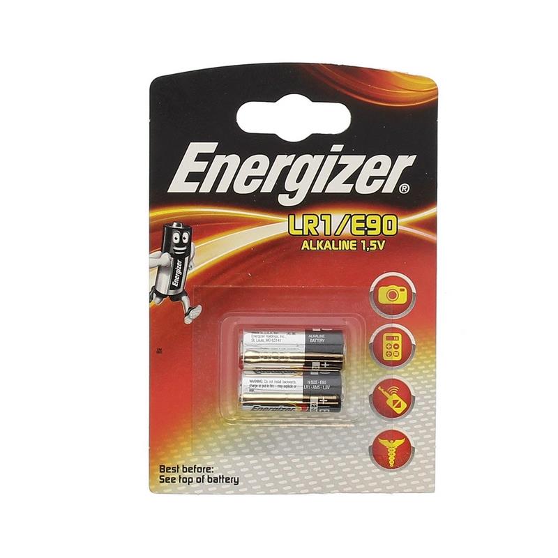 Homespares Specialist Batteries Energizer LR1/E90 Batteries Pack of 2