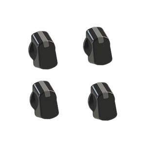 Universal 30mm Black Cooker Control Knob Pack of 4