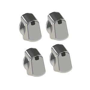 Universal 30mm Chrome Cooker Control Knob Pack of 4
