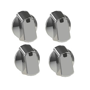 Universal 40mm Chrome Cooker Control Knob Pack of 4