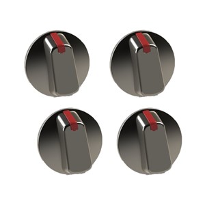 Universal 55mm Stainless Steel Cooker Control Knob Pack of 4