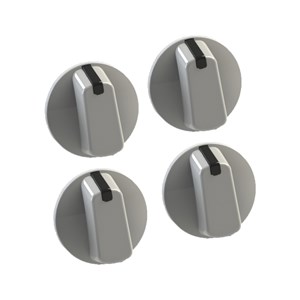 Universal 55mm White Cooker Control Knob Pack of 4