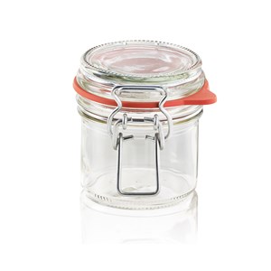 Leifheit 135ml Glass Jar With Clip Top Fastening Seal