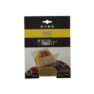 NoStik U-Toast-It Re-usable Toaster Sleeves Pack of 2