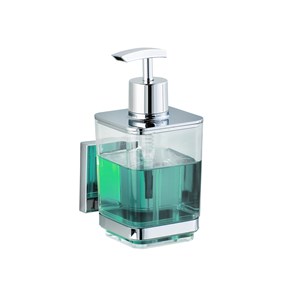 Wenko Vacuum Loc Quadro Liquid Soap Dispenser Holder