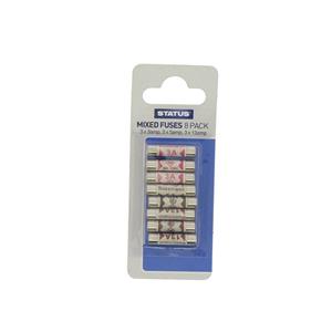 UK Plug Fuse Pack 3A 5A 13A Pack of 8