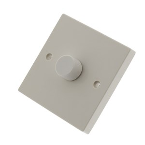 Single 1 Way 40W - 250W White Dimmer Light Switch