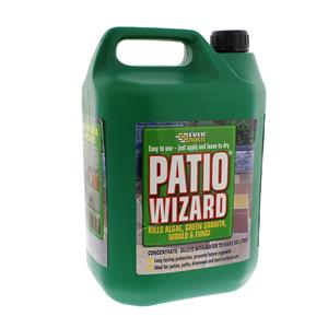 Everbuild Patio Wizard Concentrated Algae Green Growth Mould Remover 5 Litre
