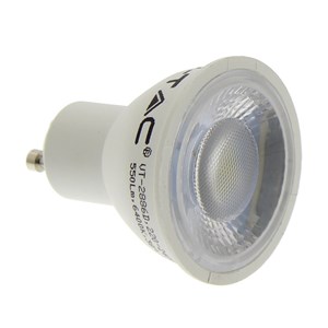 LED GU10 Lamp 6.5W 550 Lumen Day Light 6400K Dimmable