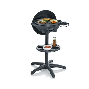 Severin PG8541 Barbecue Round Grill With Hood And Stand 2500W