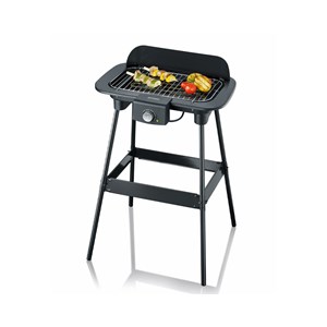 Severin PG8550 Barbecue Grill With Stand And Windshield 2300W