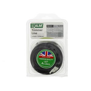 Universal 3.5mm Black Round Grass Trimmer Cutting Line 15m