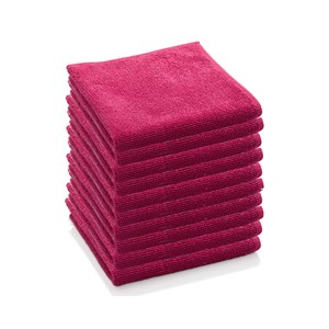 E-CLOTH Professional Red General Cleaning Cloths Pack of 10